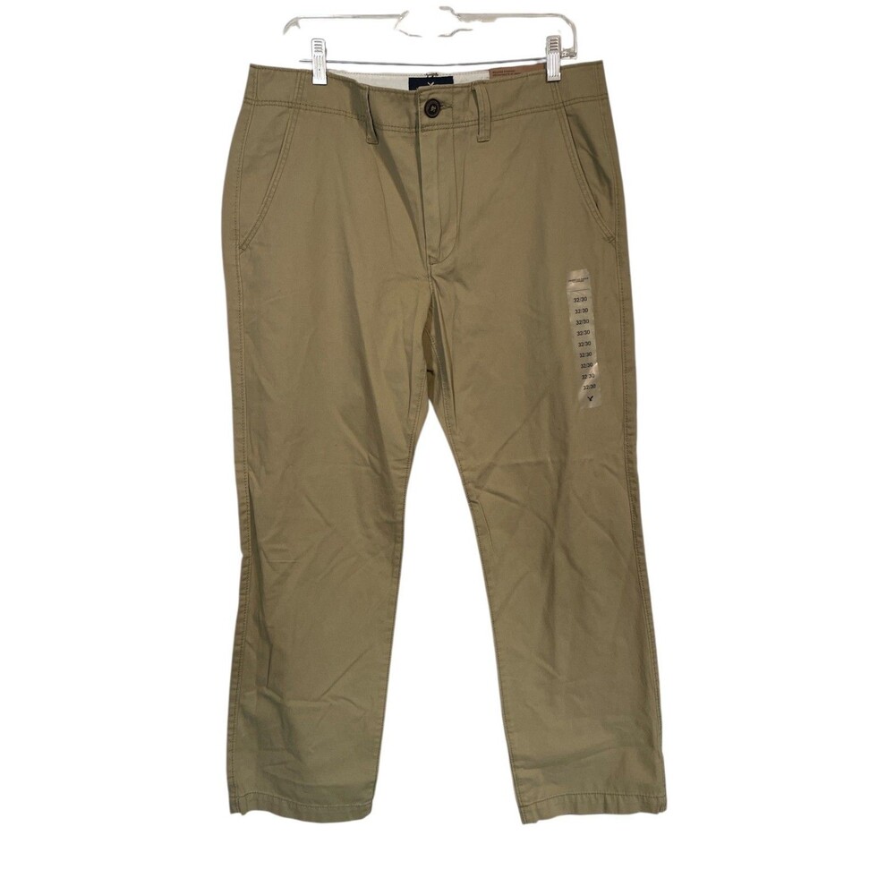 NWT American Eagle Men’s Chino Pants‎ Khaki 32x30 Original Straight Leg